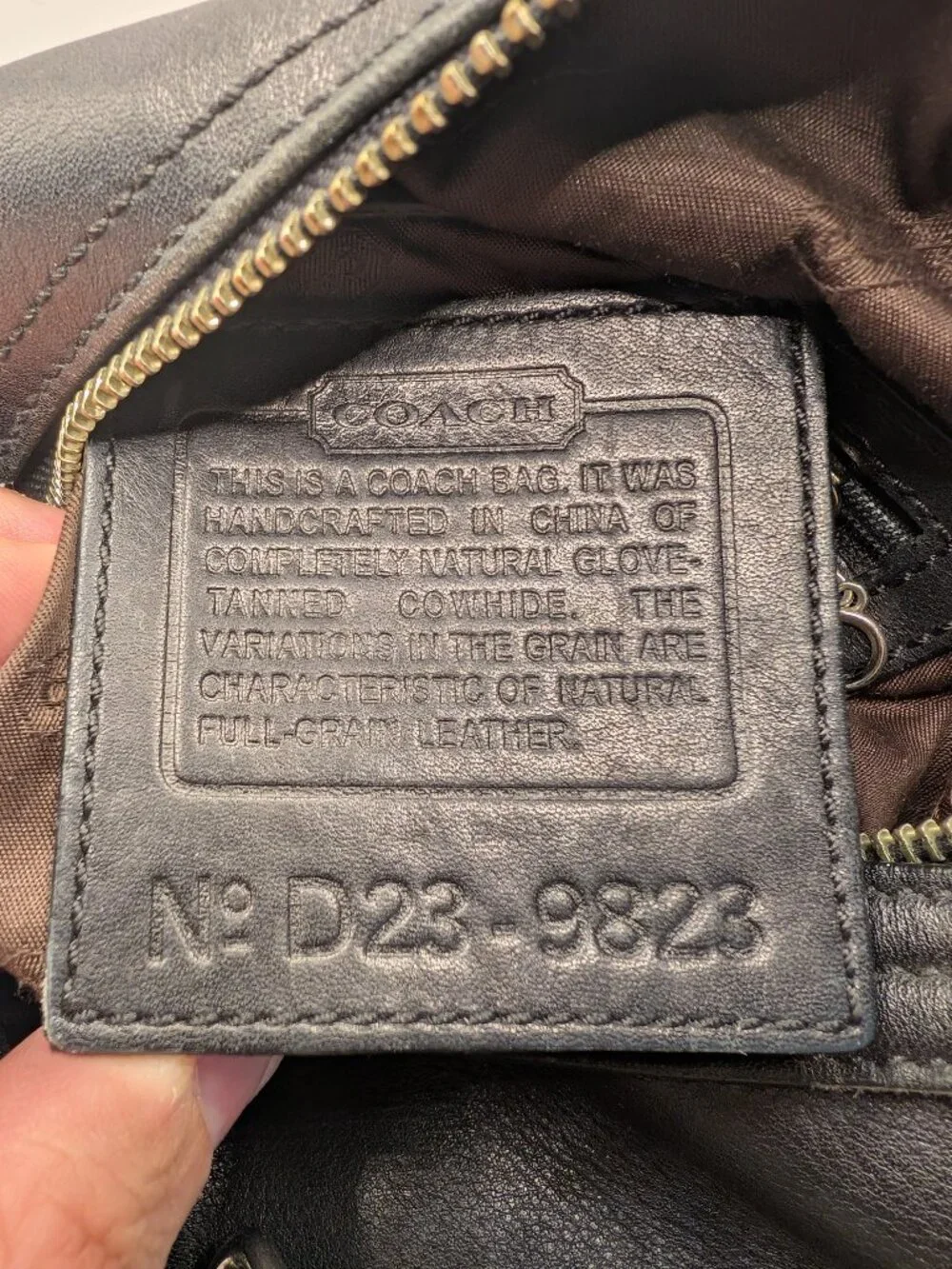 Coach Legacy 9823 Black Leather Hobo Shoulder Bag - Vintage Style